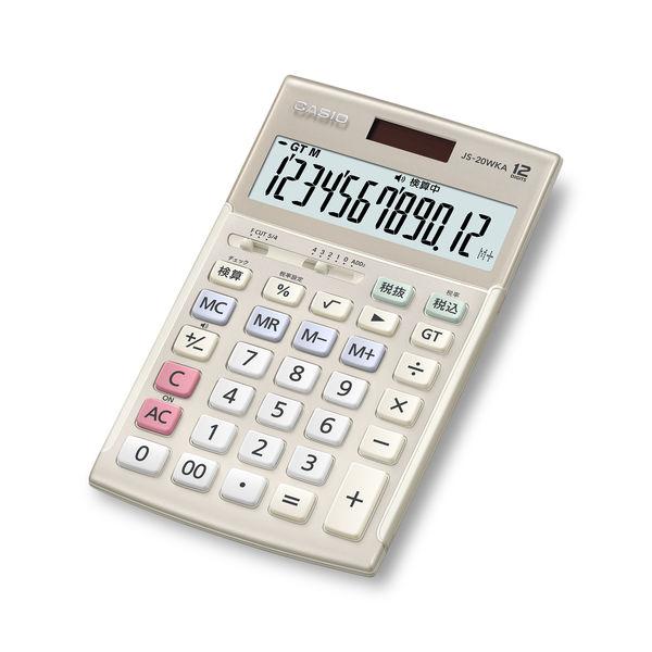 【ラッピング可】【即日発送】【新品】CASIO カシオ 本格実務電卓 JS-20WKA-GD ゴールド