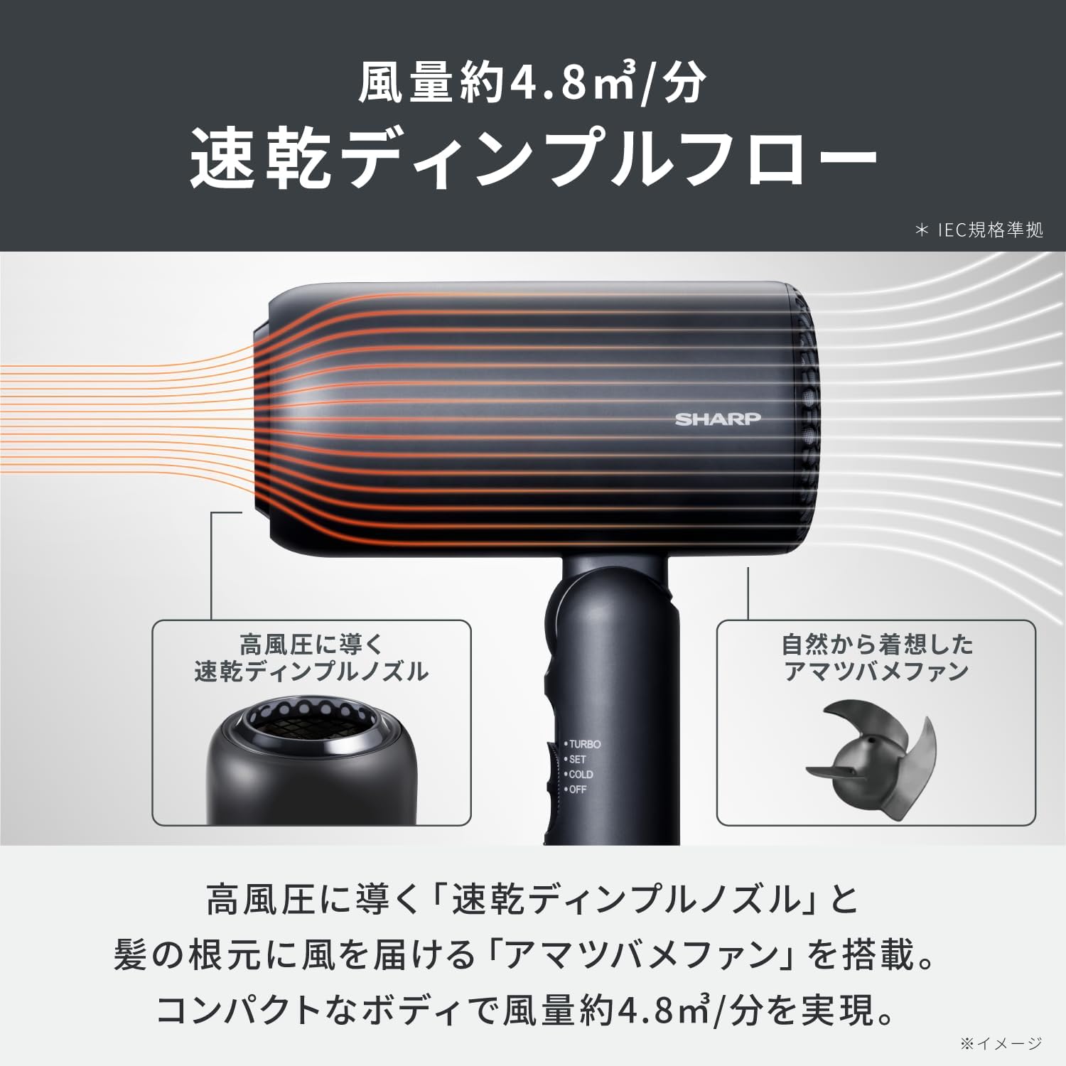 新品未開封　シャープ ディンプルフロードライヤー IB-P300-W ラッピング可】【即日発送】【新品】SHARP シャープ ディンプルフロー