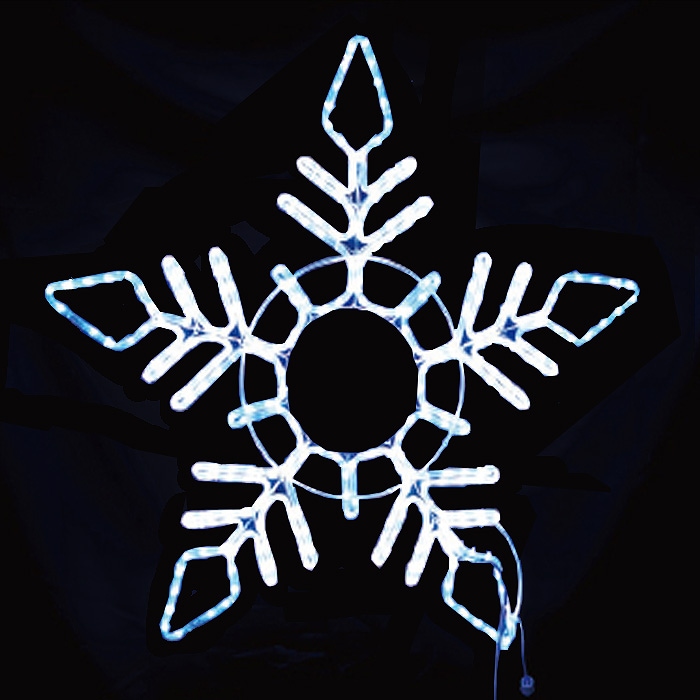 イルミネーション スノーフレーク フラッシュ球入り ブルー・ホワイト イルミネーション スノーフレーク フラッシュ球入り ブルー・ホワイト