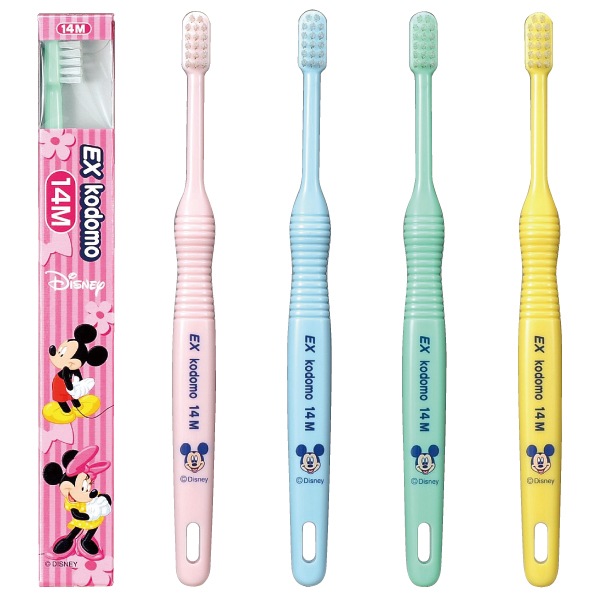 EX kodomo ディズニー 歯ブラシ 14(仕上げ磨き用・0～6歳)M 4本入り
