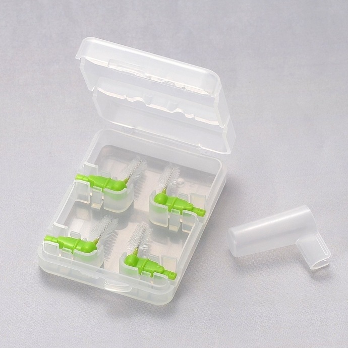 �륷���� ���֥֥饷 L�ؤ��֥饷(�Ǿ��̲�¡�2.0mm��/���꡼��) 4������1�ѥå�