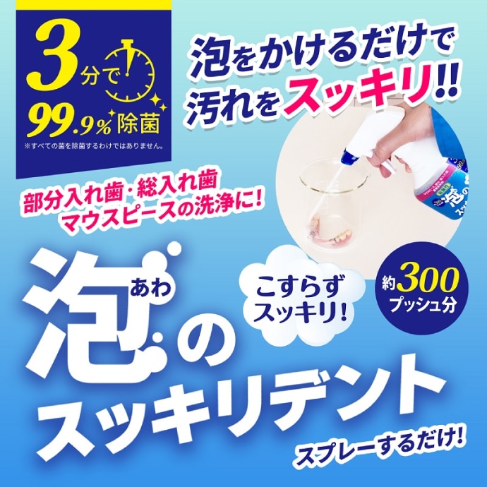 ライオンケミカル 泡のスッキリデント 本体1本(300mL) or 詰め替え用1