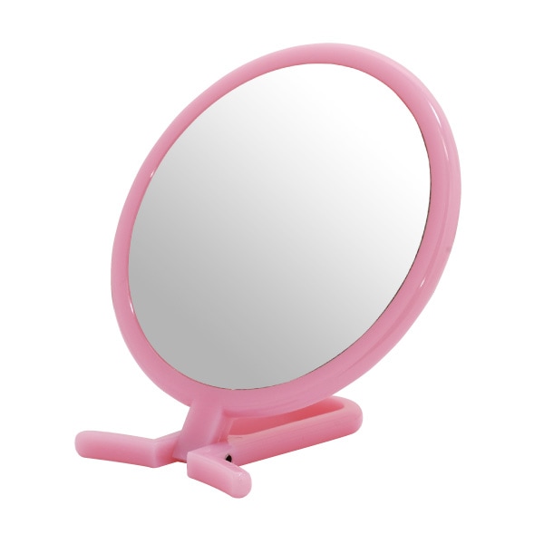 折立ハンドミラー 手鏡 STAND＆HAND ホワイト