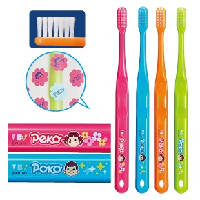 Ci 702 ラウンド毛 Mふつう ペコちゃん＆ポコちゃん柄 48本入り【Ci