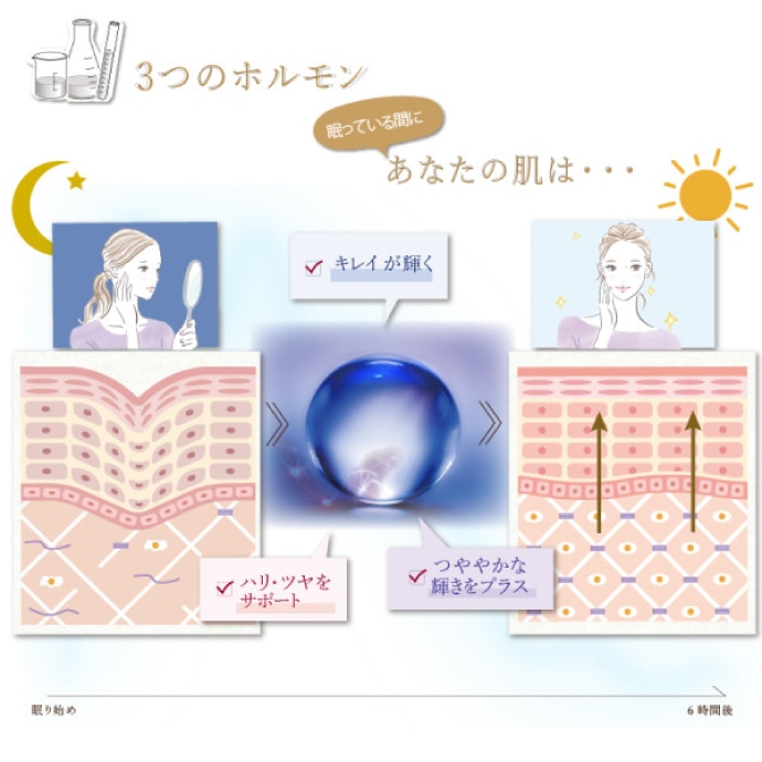 NAGASE Night Cream ナガセ ナイトクリーム 化粧品/ 1本(32g) 保湿