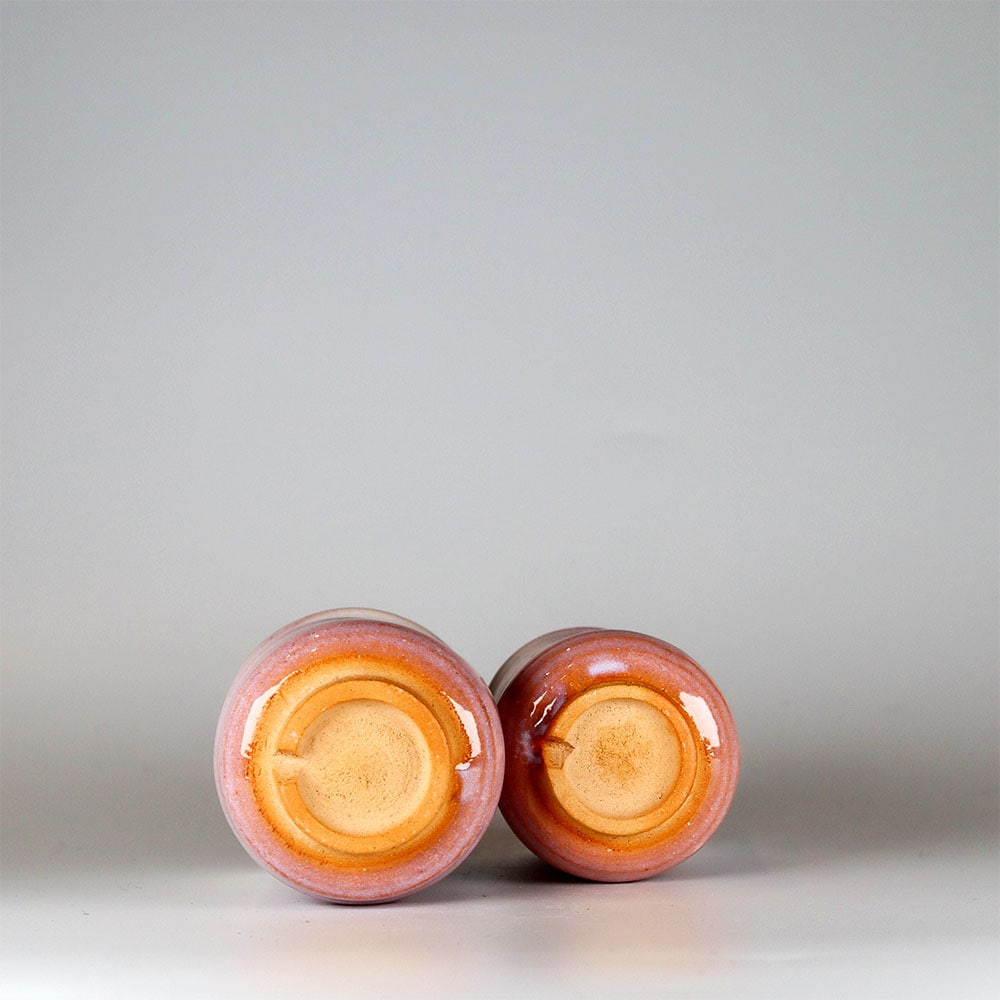 萩焼です！夫婦湯呑みです！ 萩焼 萩紫 夫婦湯呑(木箱入)[E3-17]【年間ギフト】 | 和食器