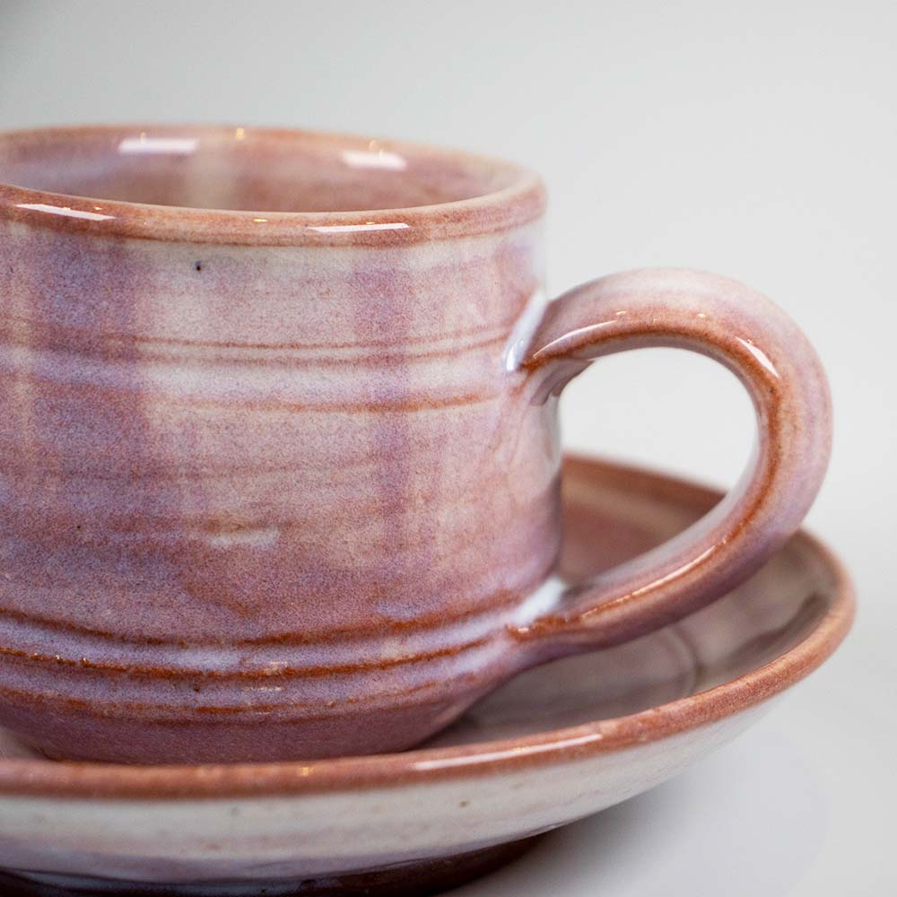 萩焼・紫コーヒーカップ＆ソーサー | 工芸品,萩焼 | 日本各地の工芸品