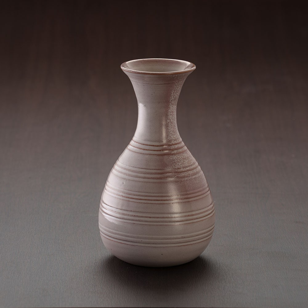 茶道具萩焼花入岡田裕共箱陶芸床の間花器花活茶会稽古