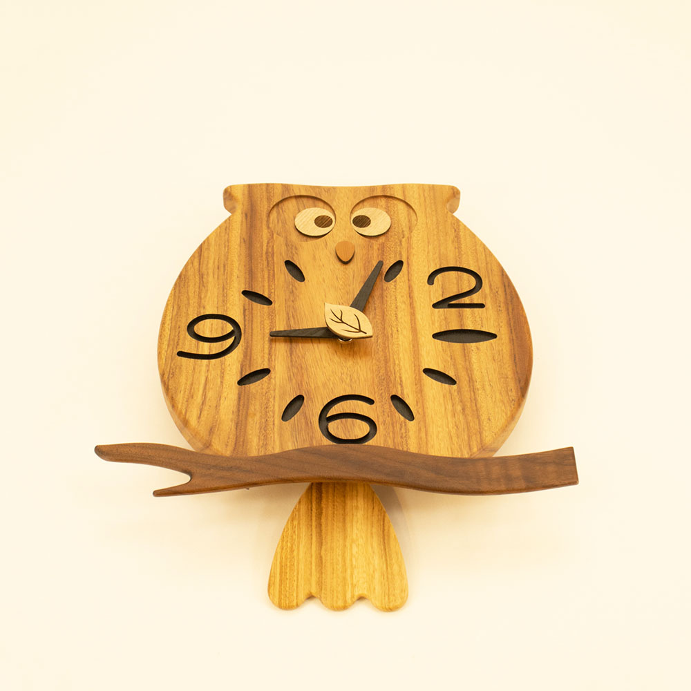 ふくろう電波振り子時計 鳳山堂 | 工芸品,日本家具 | 日本各地の工芸品