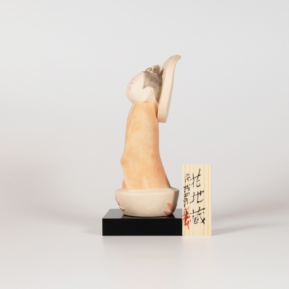 博多人形　人形師　二代　戸畑茂四郎作　「阿弥陀如来」　共箱　M　R7160 博多人形 人形師 二代 戸畑茂四郎作 「香る観音」 立札付 M
