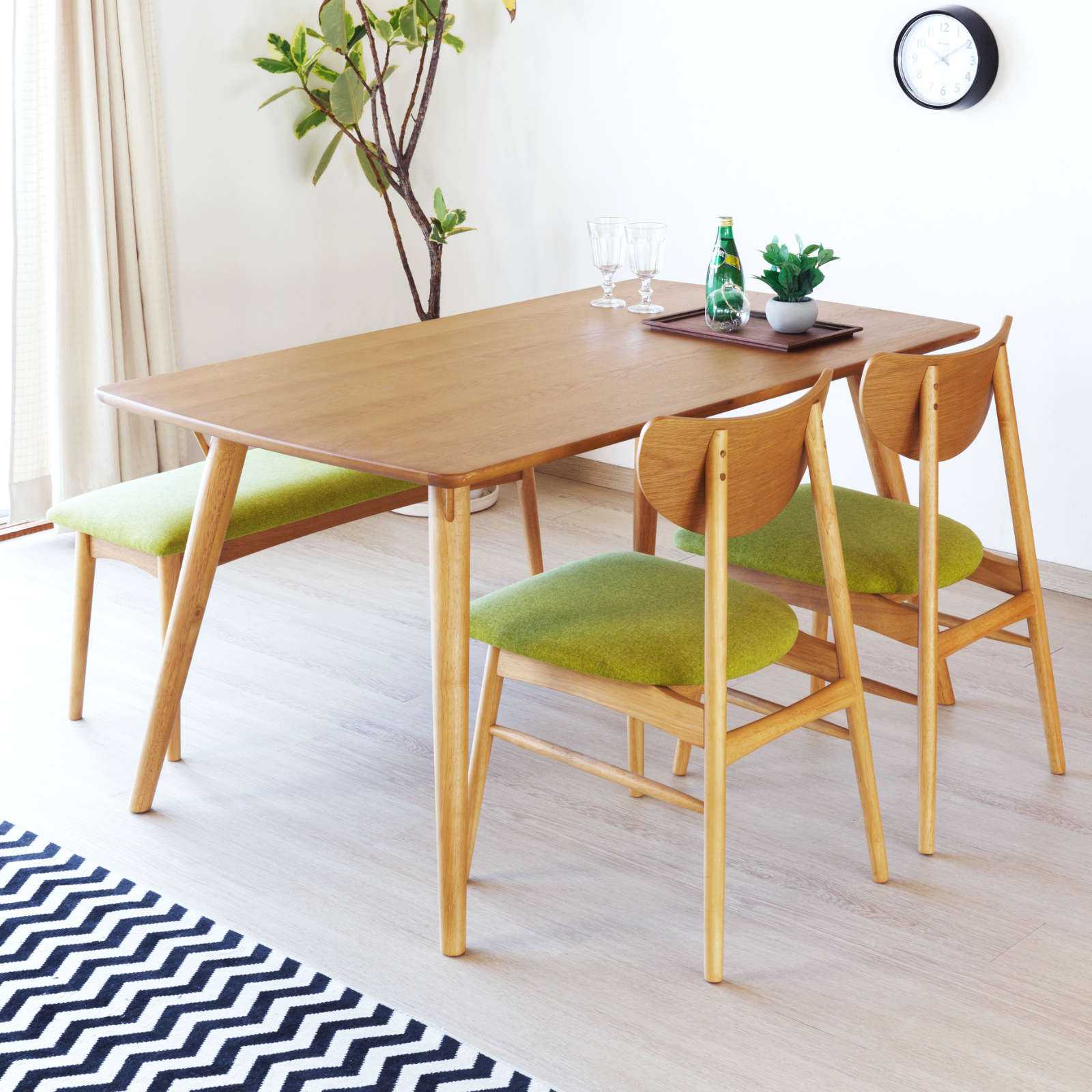 クローン ダイニングテーブル 140 (ライトブラウン)