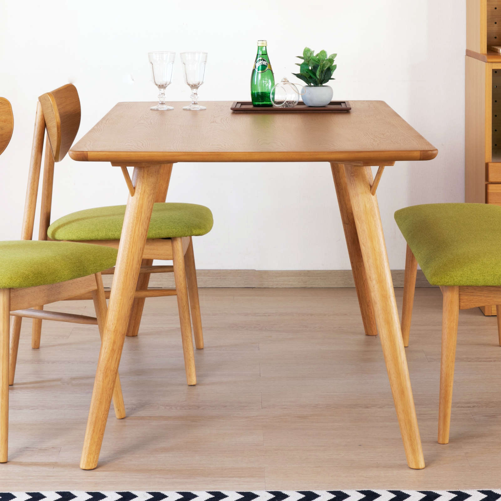 クローン ダイニングテーブル 140 (ライトブラウン)