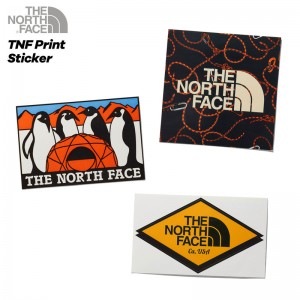 Ρե THE NORTH FACETNF PRINT STICKER ƥå ڥ᡼زġ