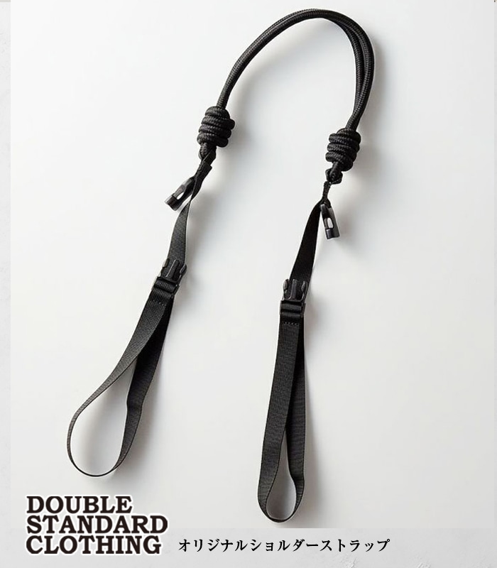 DOUBLE STANDARD CLOTHING◆ポンチョ/FREE/ポリエステル/ブラック DOUBLE STANDARD CLOTHING ダブルスタンダードクロージング