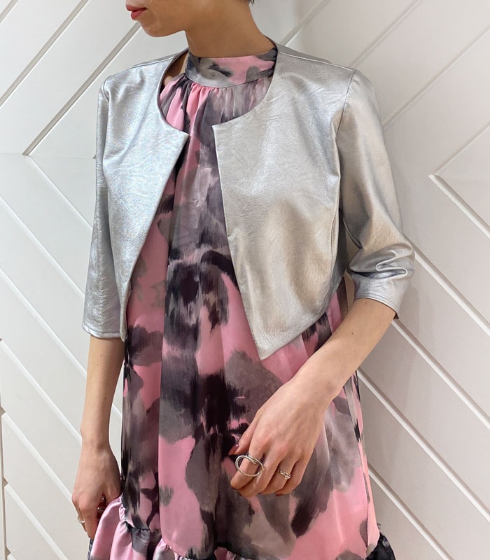 【SALE】【Rinascimento】シャイニーノーカラーボレロ▼☆(IT)RIN117391
