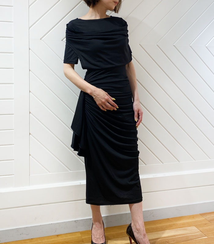 【SALE】【DESERT ROSE】ドレープフィットワンピース●TOP-59