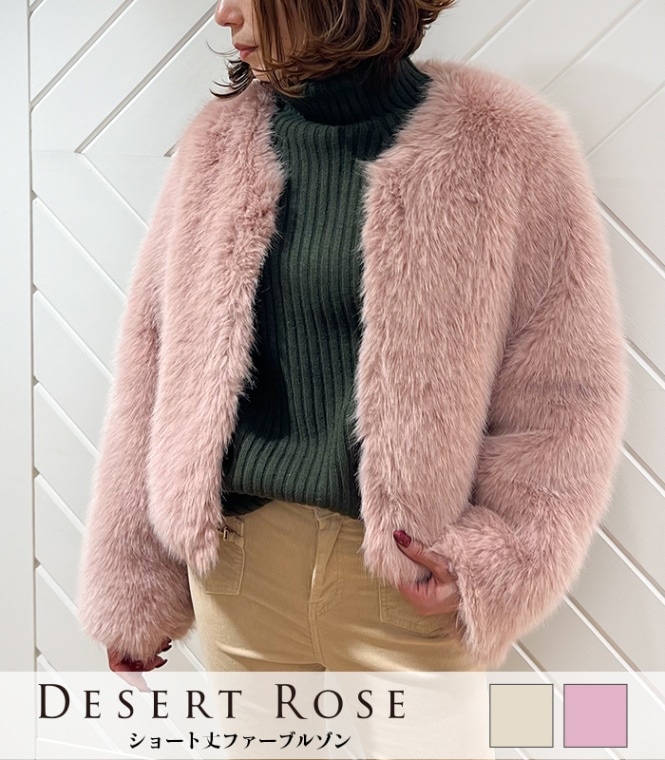 【Desert Rose】ショート丈ファーブルゾン★☆PRCT-47010