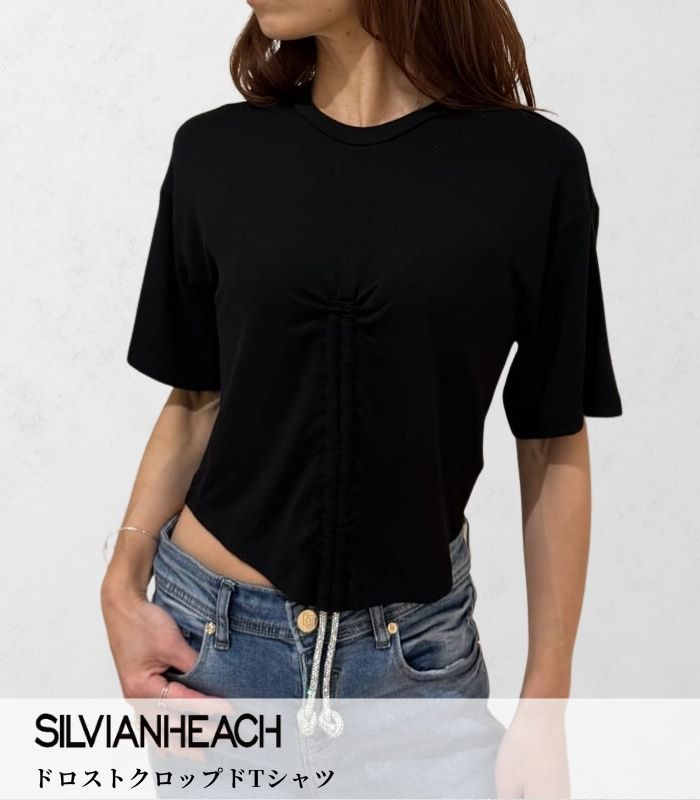 【SALE】【SILVIAN HEACH】ドロストクロップドTシャツ▼GPA24339