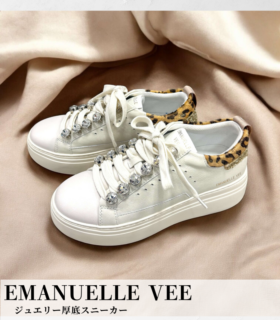 【EMANUELLE VEE】ジュエリー厚底スニーカー★☆50317