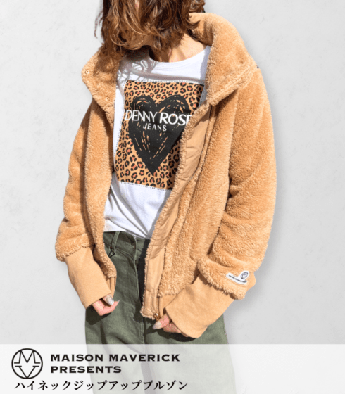 【MAISON MAVERICK PRESENTS】ハイネックジップアップブルゾン★☆MM5145