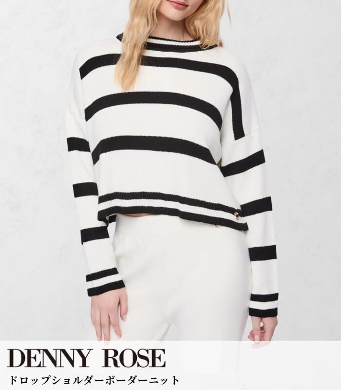 【DENNY ROSE】ドロップショルダーボーダーニット★IT521ND53003