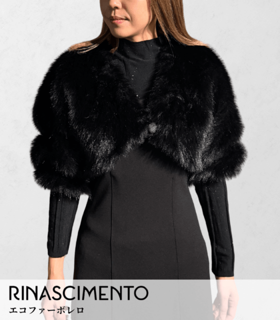 【SALE】【Rinascimento】エコファーボレロ■ITRIN20149