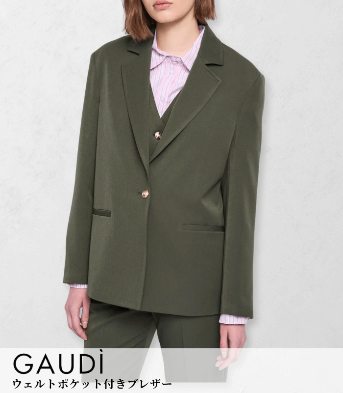 【SALE】【GAUDI】ウェルトポケット付きブレザー■IT521BD35029
