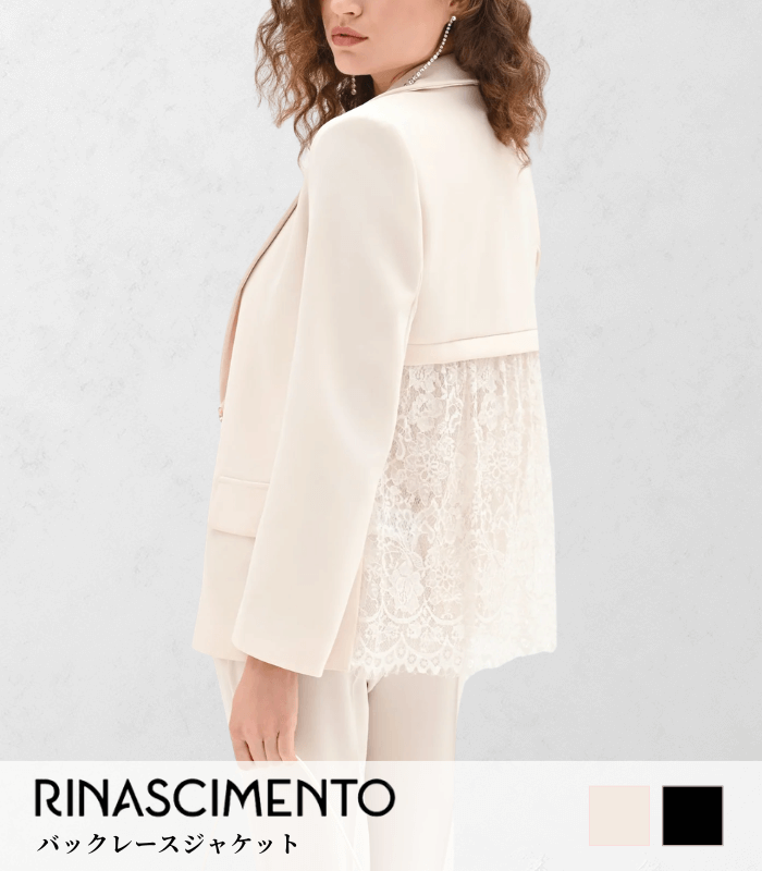 【RINASCIMENTO】バックレースジャケット★☆ITRIN127391