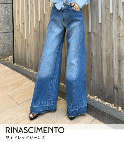 【RINASCIMENTO】ワイドレッグジーンズ★ITRIN127395