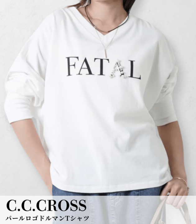 【C.C.CROSS】パールロゴドルマンTシャツ★12416029