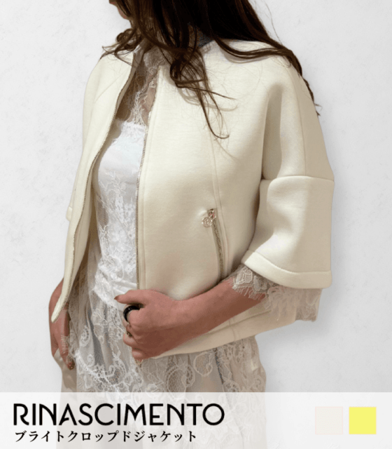 【RINASCIMENTO】ブライトクロップドジャケット★ITRIN128007