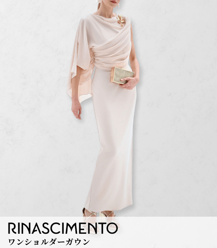 【RINASCIMENTO】ワンショルダーガウン★ITRIN128101