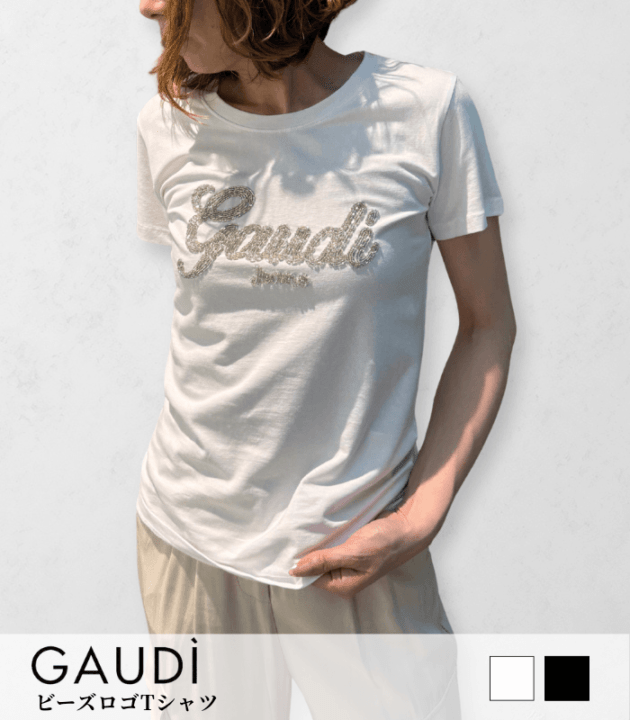 【SALE】【GAUDI】ビーズロゴTシャツ■☆IT611BD64076
