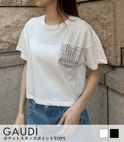 【SALE】【GAUDI】ポケットスタッズポイントTOPS▼IT611FD64007