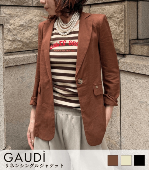 【SALE】【GAUDI】リネンシングルジャケット▼IT611BD35023