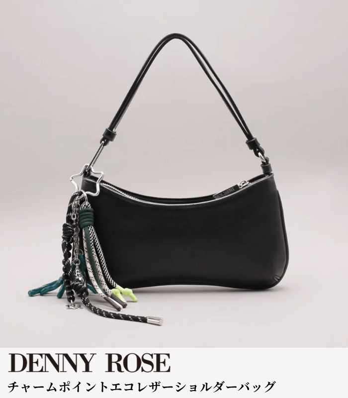【SALE】【DENNY ROSE】チャームポイントエコレザーショルダーバッグ▼IT611DR90001