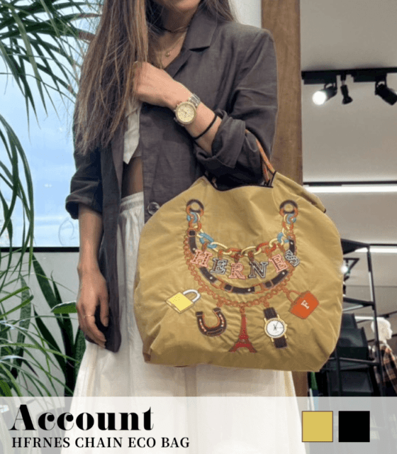 【Account MICALLE】HFRNES CHAIN ECO BAG★MAF102GEE