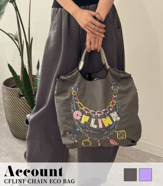 【Account MICALLE】CFLINF CHAIN ECO BAG★MAF103GEE