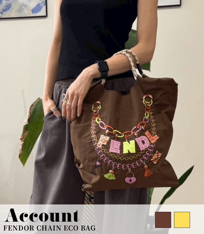 【Account MICALLE】FENDOR CHAIN ECO BAG★MAF105GEE