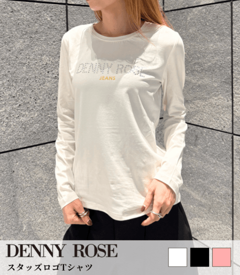 【DENNY ROSE】スタッズロゴTシャツ★IT621ND64025