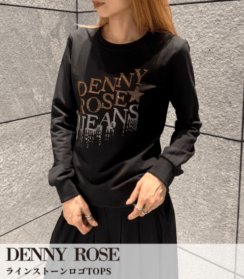 【DENNY ROSE】ラインストーンロゴTOPS★IT621ND64003