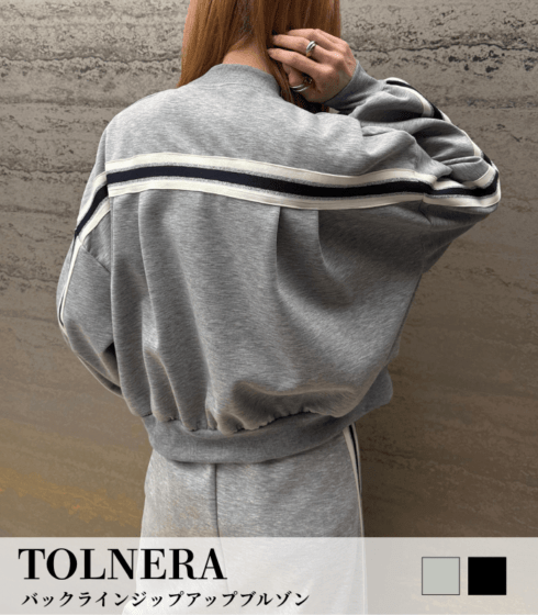 【TOLNERA】バックラインジップアップブルゾン★☆T66140
