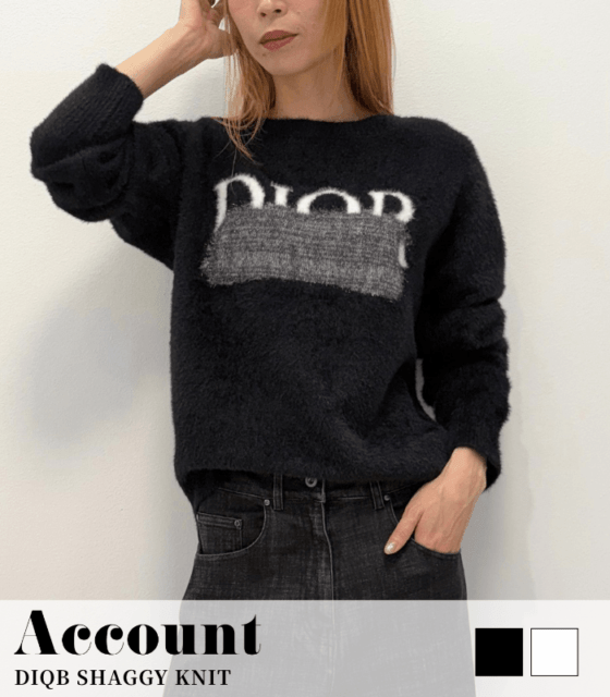 【期間限定販売10/26まで！】【Account MICALLE】DIQB SHAGGY KNIT★MAG111NDC