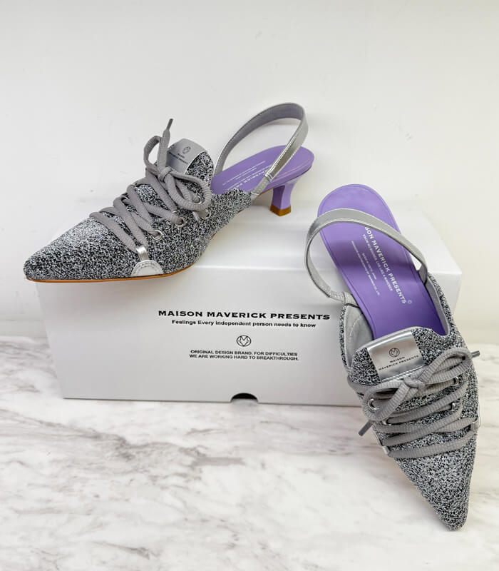 【MAISON MAVERICK PRESENTS】スパークルレ－スアップパンダル★☆MS2510