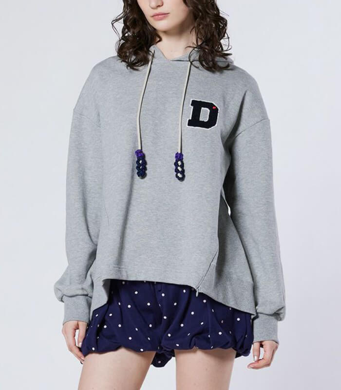 【DOUBLE STANDARD CLOTHING】Dロゴワッペン 裏毛フーディー★☆0508-180-261