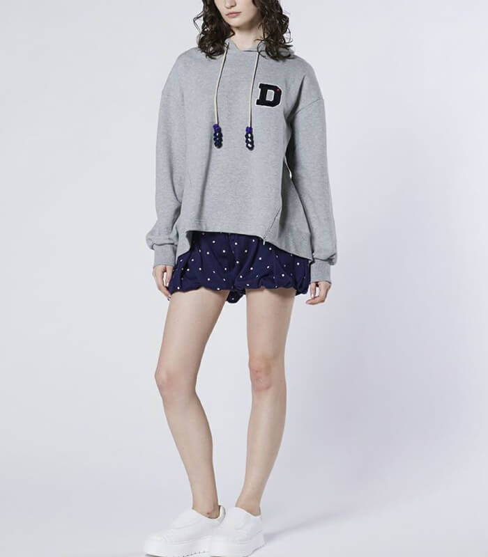 【DOUBLE STANDARD CLOTHING】Dロゴワッペン 裏毛フーディー★☆0508-180-261