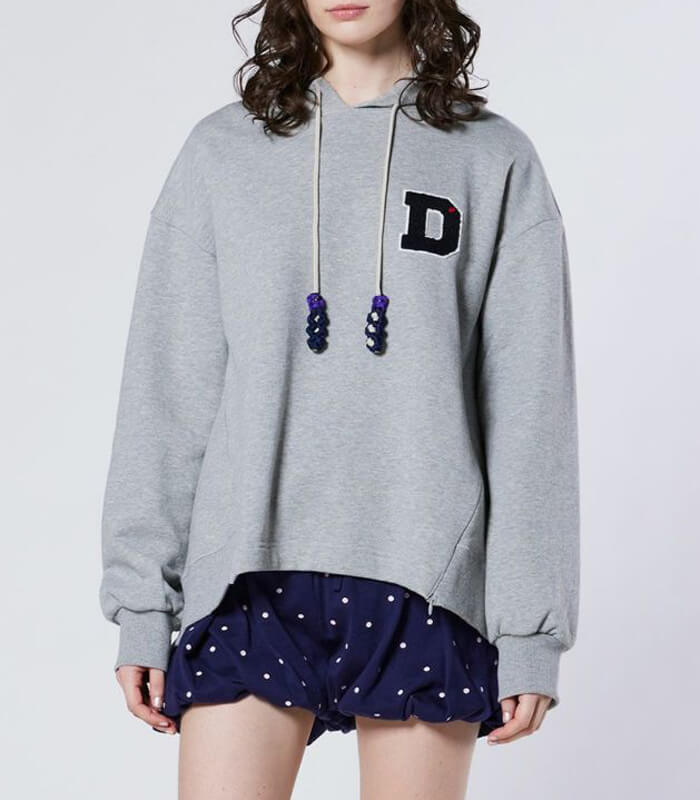 【DOUBLE STANDARD CLOTHING】Dロゴワッペン 裏毛フーディー★☆0508-180-261