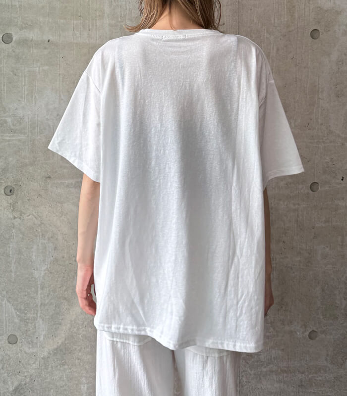 【DESERT ROSE】ビジュー装飾レオパードハートプリントTシャツ▼BDCS-52