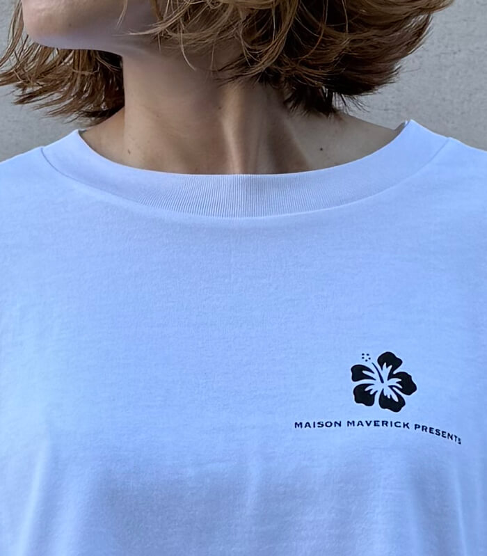 【MAISON MAVERICK PRESENTS】バックプリントミディアムスリーブTシャツ★☆MM5137