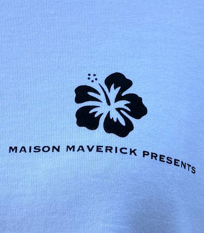 【MAISON MAVERICK PRESENTS】バックプリントミディアムスリーブTシャツ★☆MM5137